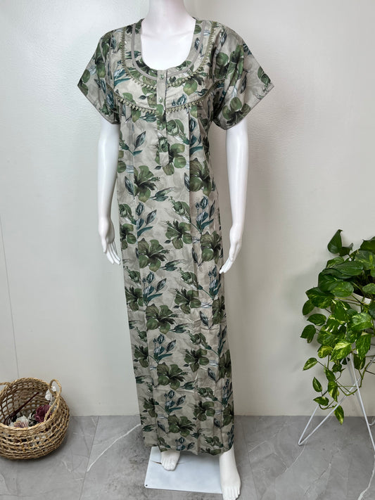 Printed Alpine Fabric Nighty for Women