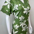 Green Floral Printed Alpine Nighty