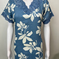 Blue Soft & Breathable Nighty Elegant & Long-Lastin