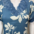 Blue Soft & Breathable Nighty Elegant & Long-Lastin