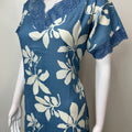 Blue Soft & Breathable Nighty Elegant & Long-Lastin