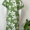 Green Floral Printed Alpine Nighty
