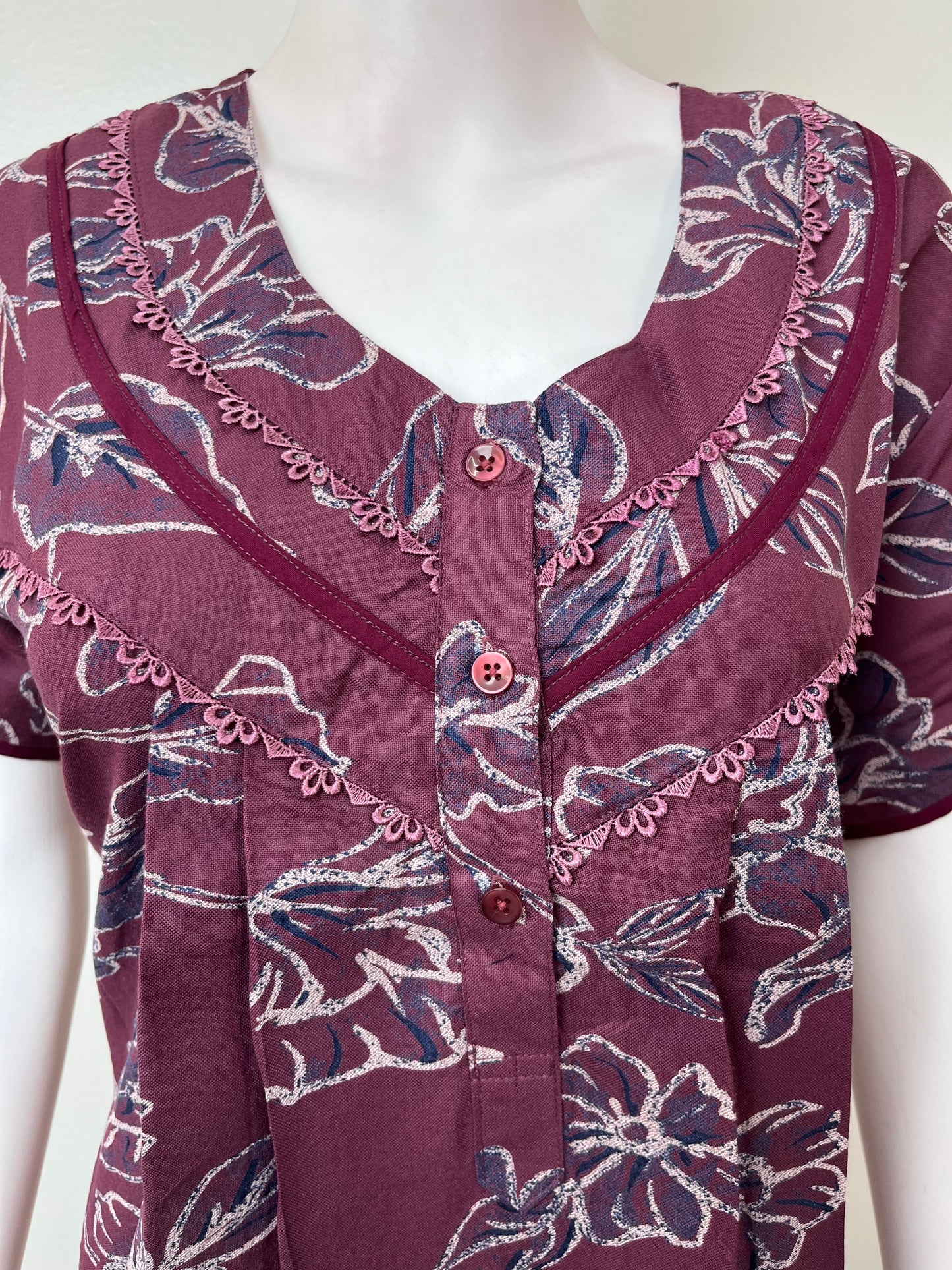 Purple Premium Alpine Fabric Nightgown