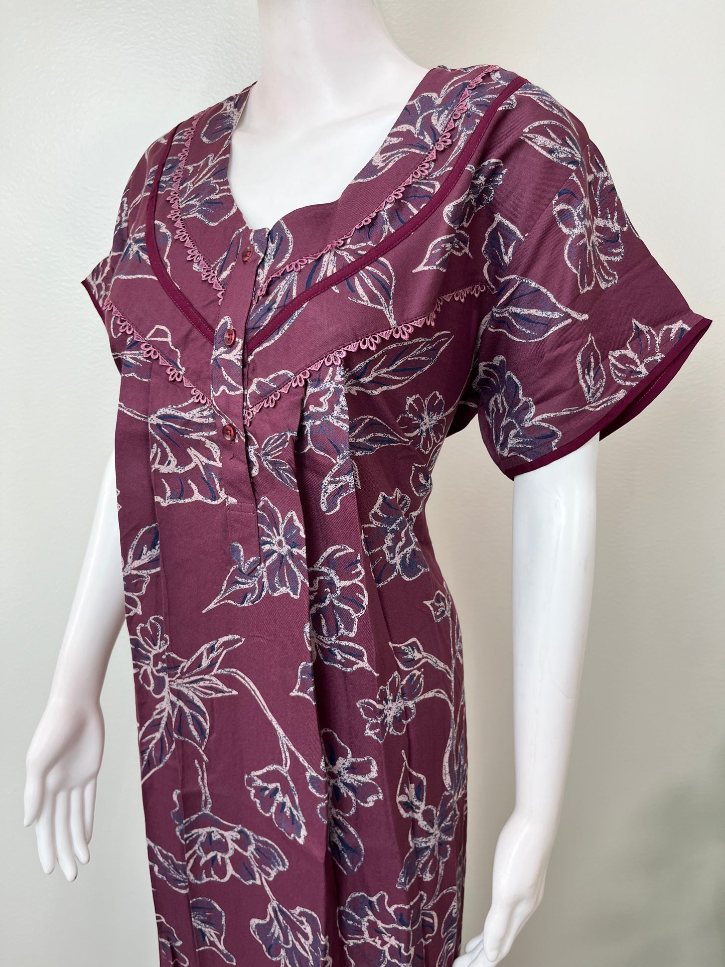 Purple Premium Alpine Fabric Nightgown