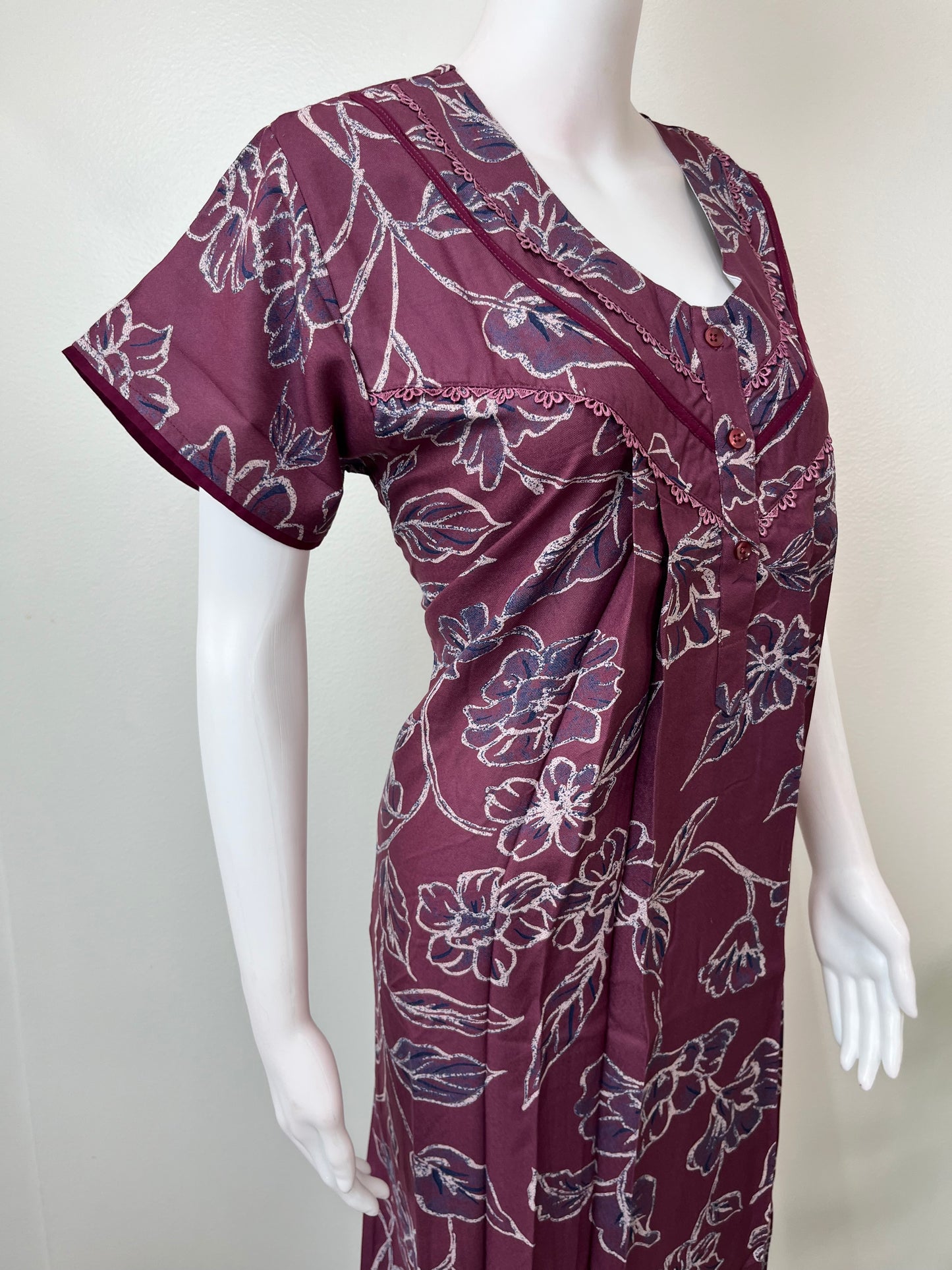 Purple Premium Alpine Fabric Nightgown