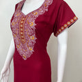 Maroon Luxury in Every Thread- Alpine Nightgown
