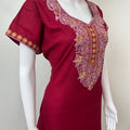 Maroon Luxury in Every Thread- Alpine Nightgown