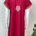 Maroon Luxury in Every Thread- Alpine Nightgown