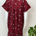 Red Soft & Breathable Alpine Fabric Nightgown