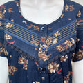 Navy Blue Premium Alpine Fabric Nighty