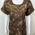 Floral Printed Alpine Fabric Nighty for Women