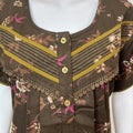 Floral Printed Alpine Fabric Nighty for Women
