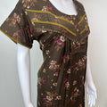 Floral Printed Alpine Fabric Nighty for Women