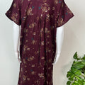 Maroon Soft & Breathable Alpine Fabric Nightgown