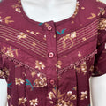 Maroon Soft & Breathable Alpine Fabric Nightgown