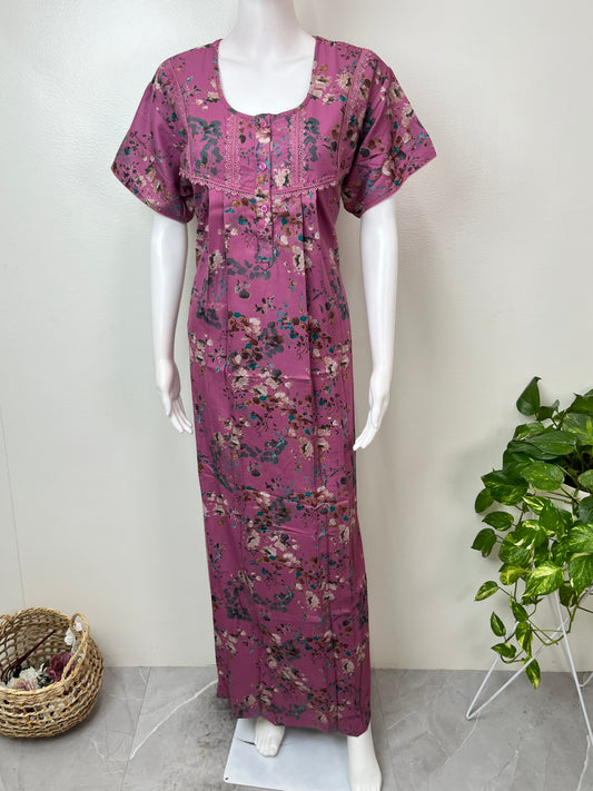 Printed Alpine Fabric Nightgown