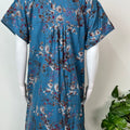 Blue Alpine Fabric Nightgown Elegant & Long-Lastin