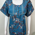 Blue Alpine Fabric Nightgown Elegant & Long-Lastin