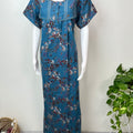 Blue Alpine Fabric Nightgown Elegant & Long-Lastin