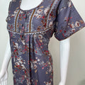 Gray Alpine Fabric Women's Nighty