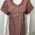 Brown Alpine Fabric Nightgown Elegant & Long-Lasting