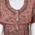 Brown Alpine Fabric Nightgown Elegant & Long-Lasting