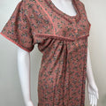Brown Alpine Fabric Nightgown Elegant & Long-Lasting