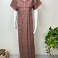 Brown Alpine Fabric Nightgown Elegant & Long-Lasting
