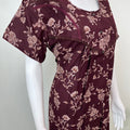 Maroon Soft & Breathable Alpine Fabric Nightgown