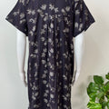 Floral Printed Alpine Fabric Nightgown