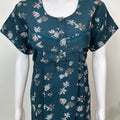 Teal Green Alpine Fabric Women's Nighty