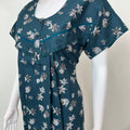 Teal Green Alpine Fabric Women's Nighty