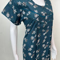Teal Green Alpine Fabric Women's Nighty
