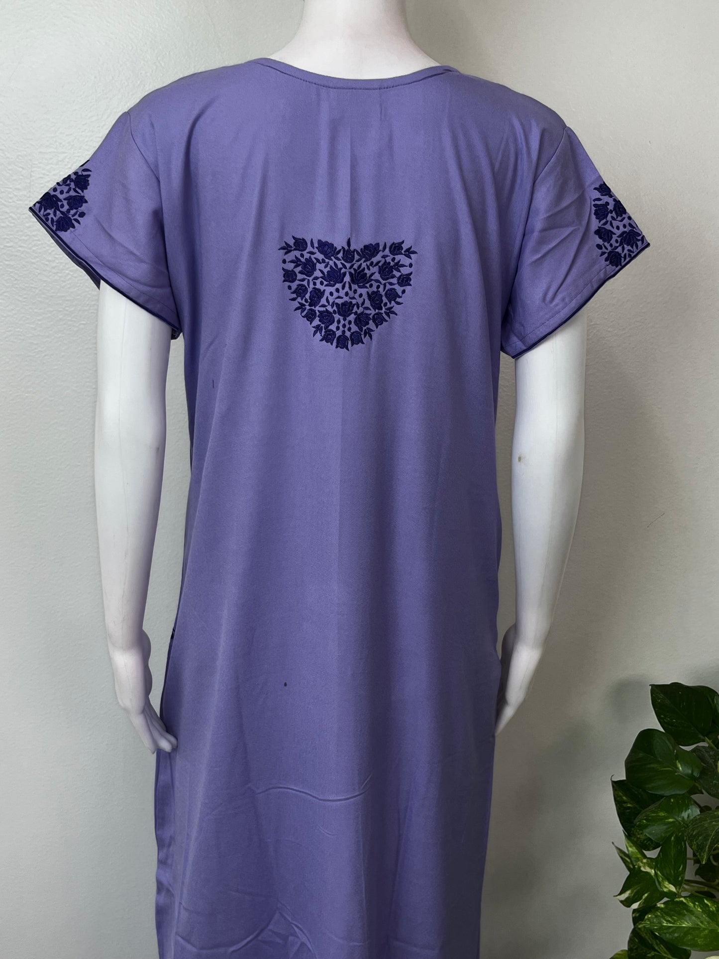 Lavender Elegant Comfort Alpine Fabric Nighty