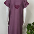 Pink Timeless Embroidered Alpine Fabric Nightgown