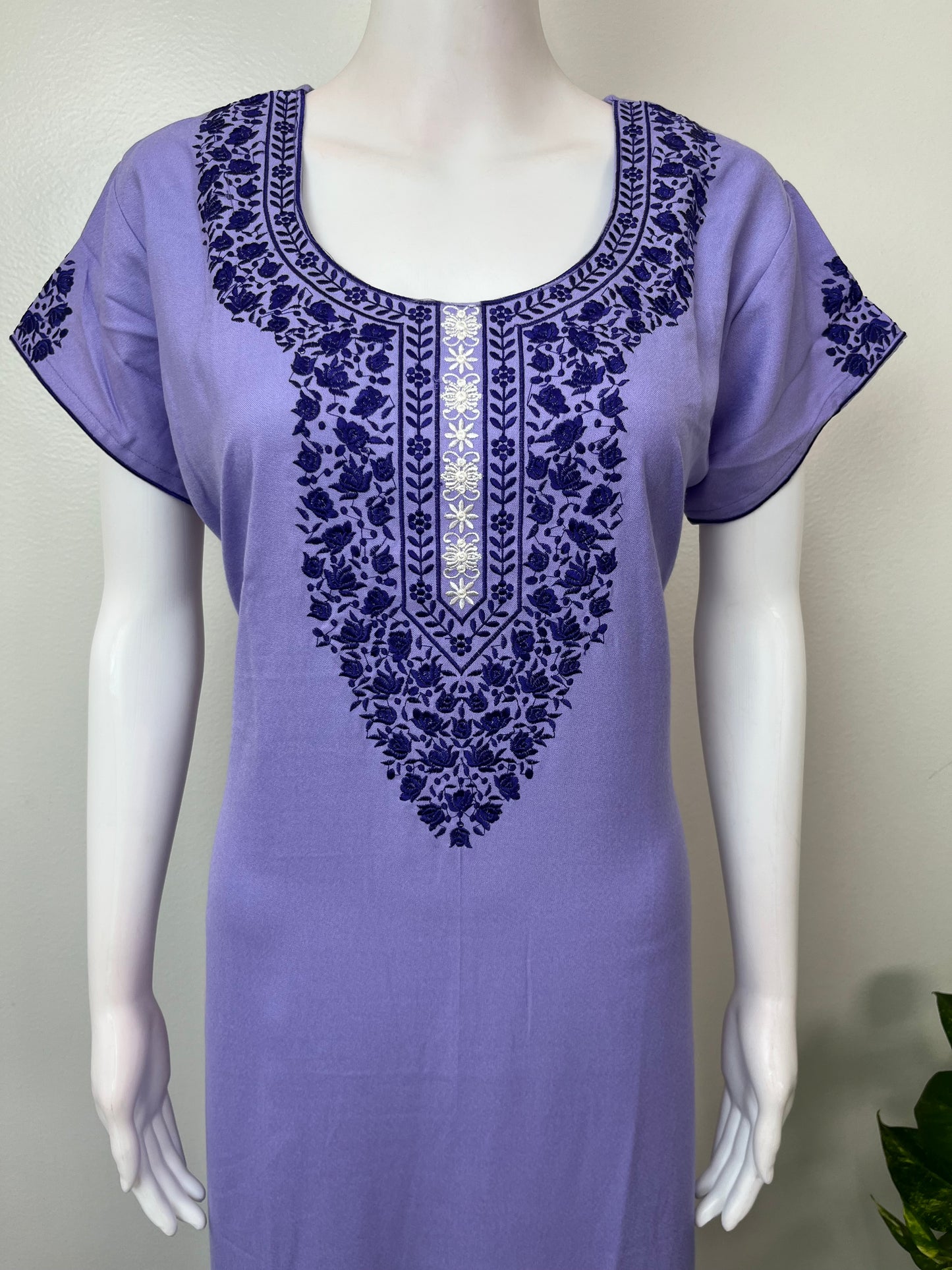 Lavender Elegant Comfort Alpine Fabric Nighty