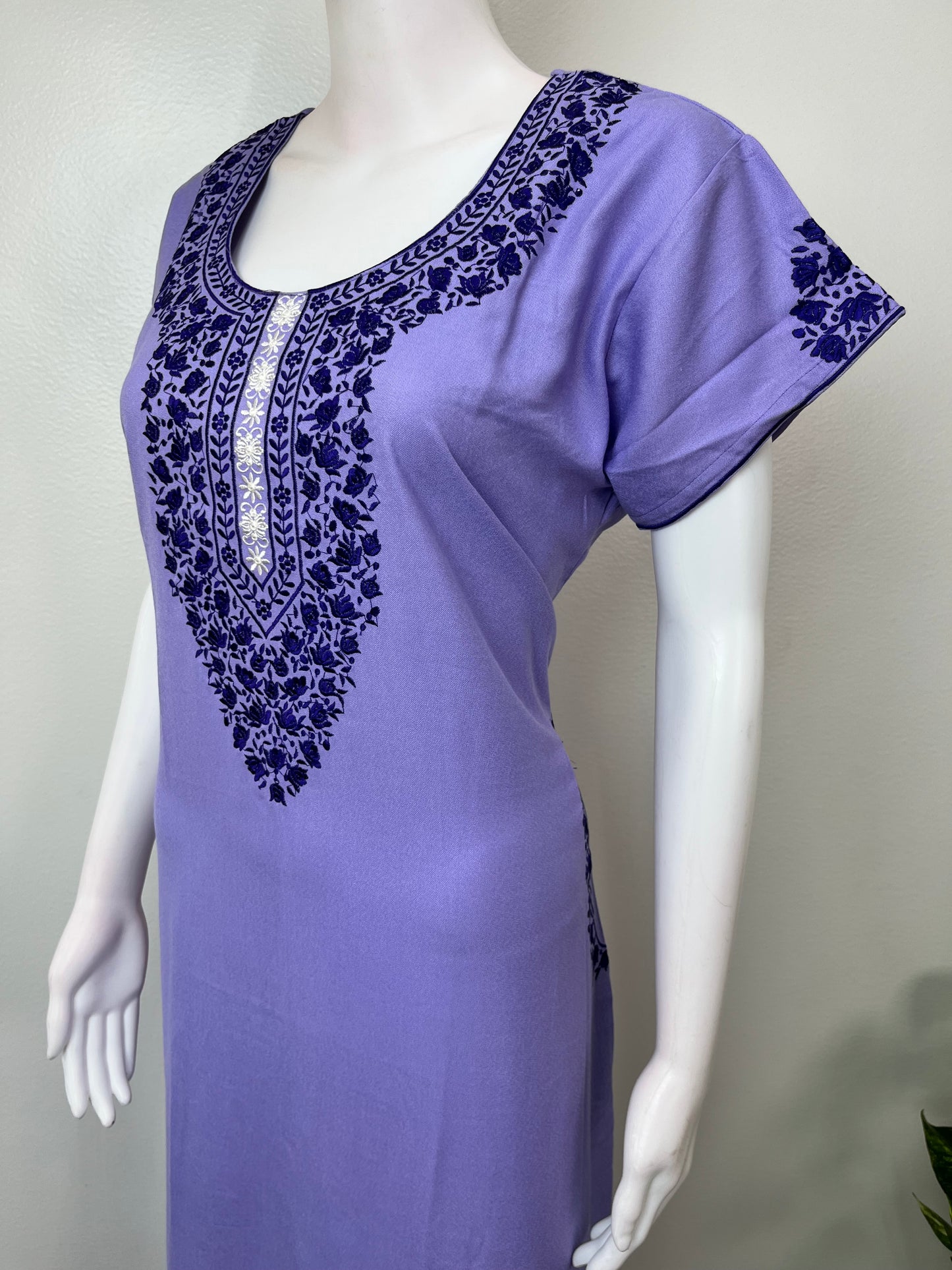 Lavender Elegant Comfort Alpine Fabric Nighty