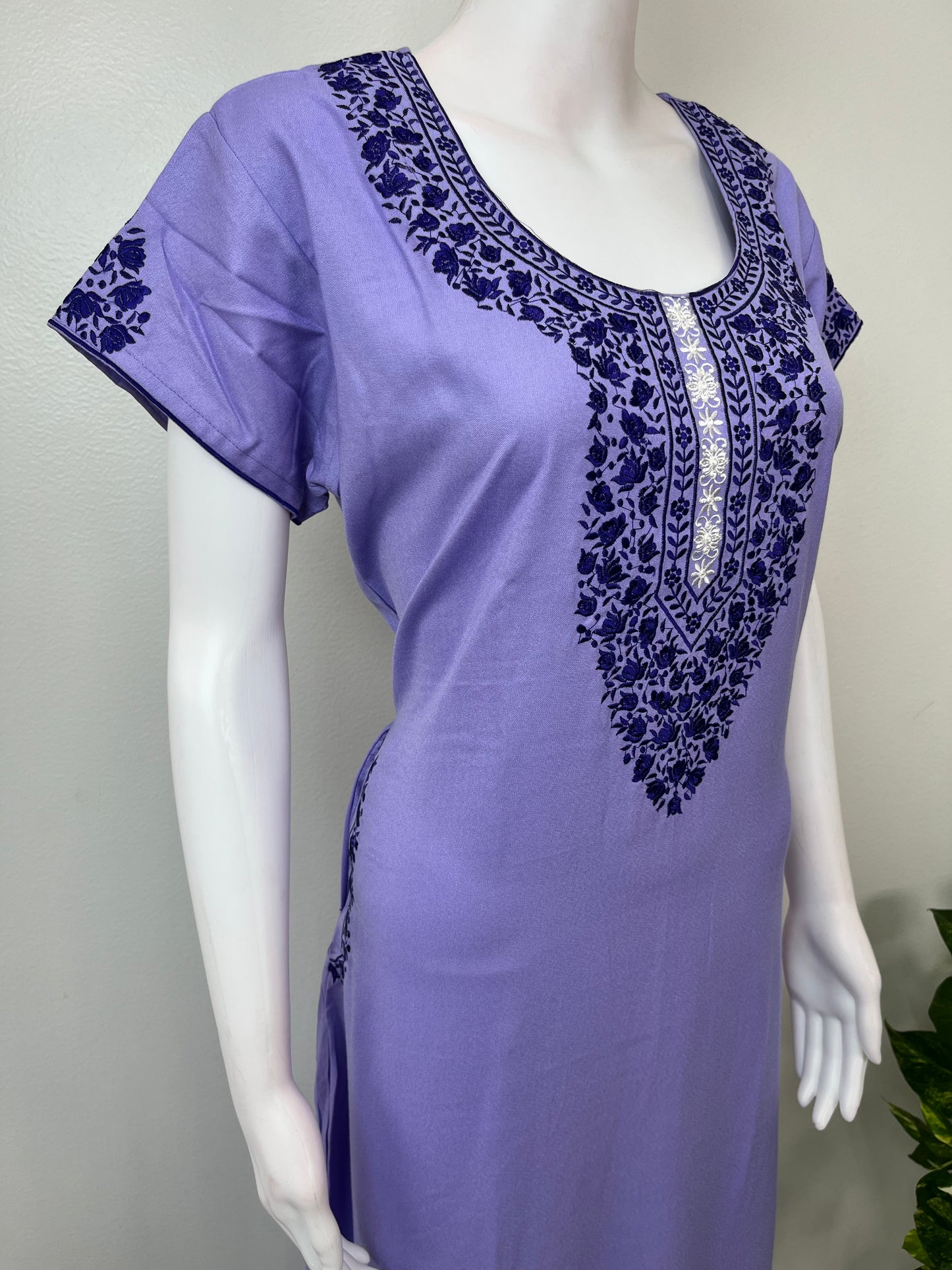 Lavender Elegant Comfort Alpine Fabric Nighty