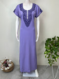 Lavender Elegant Comfort Alpine Fabric Nighty