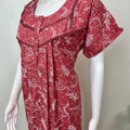 Maroon Pure Cotton Nightgown Soft & Comfortable
