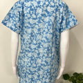 Sky Blue Classic Cotton Nightwear Set- Button Shirt & Pyjamas