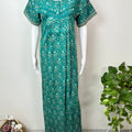Green Pleated Pure Cotton Nightgown