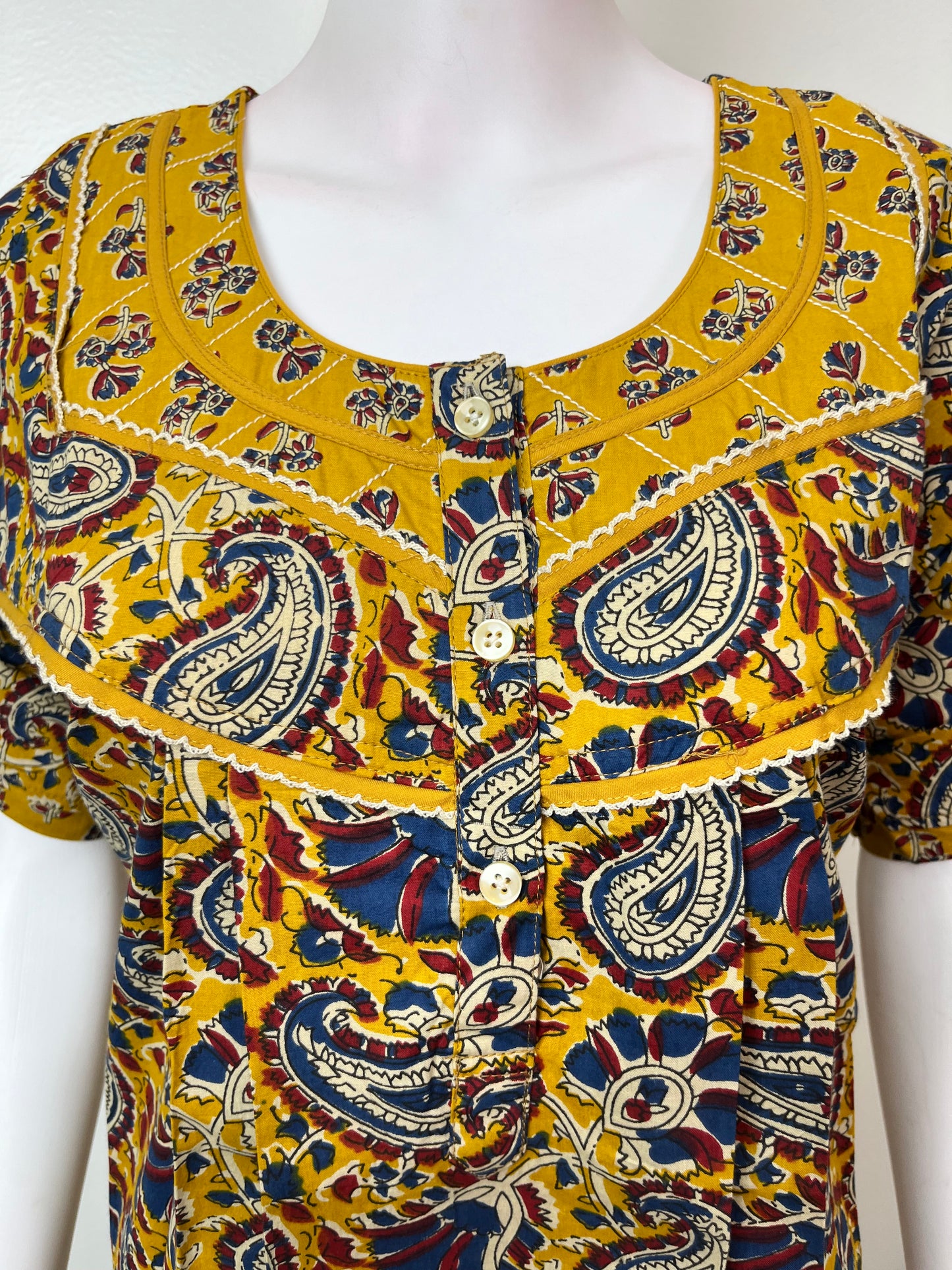 Mustard Pure Cotton Women’s Nightgown