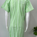 Lime Green Boutique Cotton Nighty Comfortable & Elegant