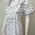 Lavender Polyester Cotton Nighty