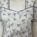 Lavender Polyester Cotton Nighty