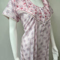 Pink Boutique Cotton Embroidered Nightgown