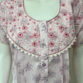 Pink Boutique Cotton Embroidered Nightgown