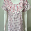 Pink Boutique Cotton Embroidered Nightgown