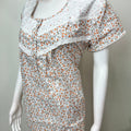 Orange Polyester Cotton Soft & Comfortable Nightgown